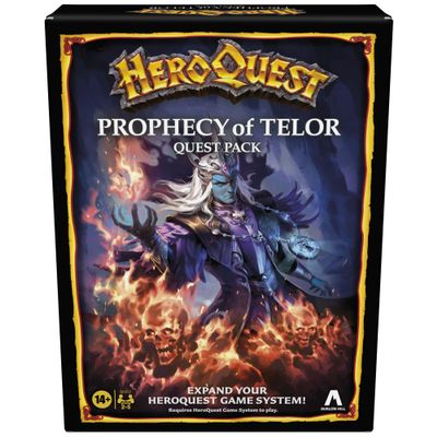 Avalon Hill HeroQuest Prophecy of Telor Quest Pack, Requires HeroQuest Game System to Play, Dungeon Crawler Games, Ages 14+, 2-5 Players, Strategy Games