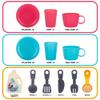 ArtCreativity kids play sink with running water and Color Changing Dishes - 22 Piece Kids Kitchen Play Set -Pumps Real Water -Play Kitchen Sink with Drying Rack, Dishes, Toy Detergent Bottle -Ages 3-5 view 2