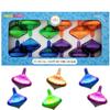 The Dreidel Company Hanukkah Musical Light-Up Dreidel Spinning Tops Set, Plays 2 Classic Hanukkah Songs, Assorted Colors (Pack of 12) view 1