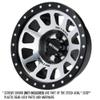 Pro-Line Racing 1/6 Method 305 NV Alum F/R 2.9 +2 SCX6 Whl Faces PRO281400 RC Tire view 2
