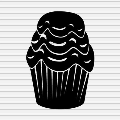 Ice Cream Vinyl Decals Stickers for Walls Car Window Laptop Tumbler Kitchen Cafe Bar Shop Store Girls Kids Nursery Room Decor Cone Sundae Cart Chocolate Silhouette YASVG16746