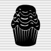 Ice Cream Vinyl Decals Stickers for Walls Car Window Laptop Tumbler Kitchen Cafe Bar Shop Store Girls Kids Nursery Room Decor Cone Sundae Cart Chocolate Silhouette YASVG16746 view 1