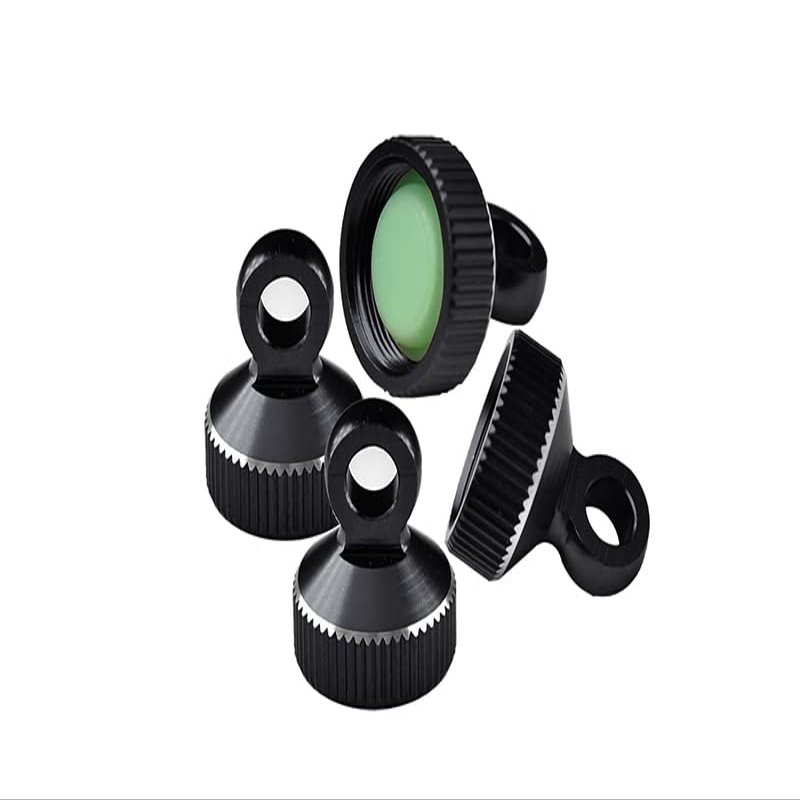 Palumma Aluminum Shock Caps for TRAXXAS-SLASH 4X4 1/10 Shock Cover accessory part (Black)