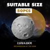 Outus 50 Pcs Moon Stress Balls 2.5 Inch Anxiety Fidget Relief Squeeze Balls Soft Foam Toy for Teenagers Students Birthday Party Favors for Adults Finger Exercise School Office view 2