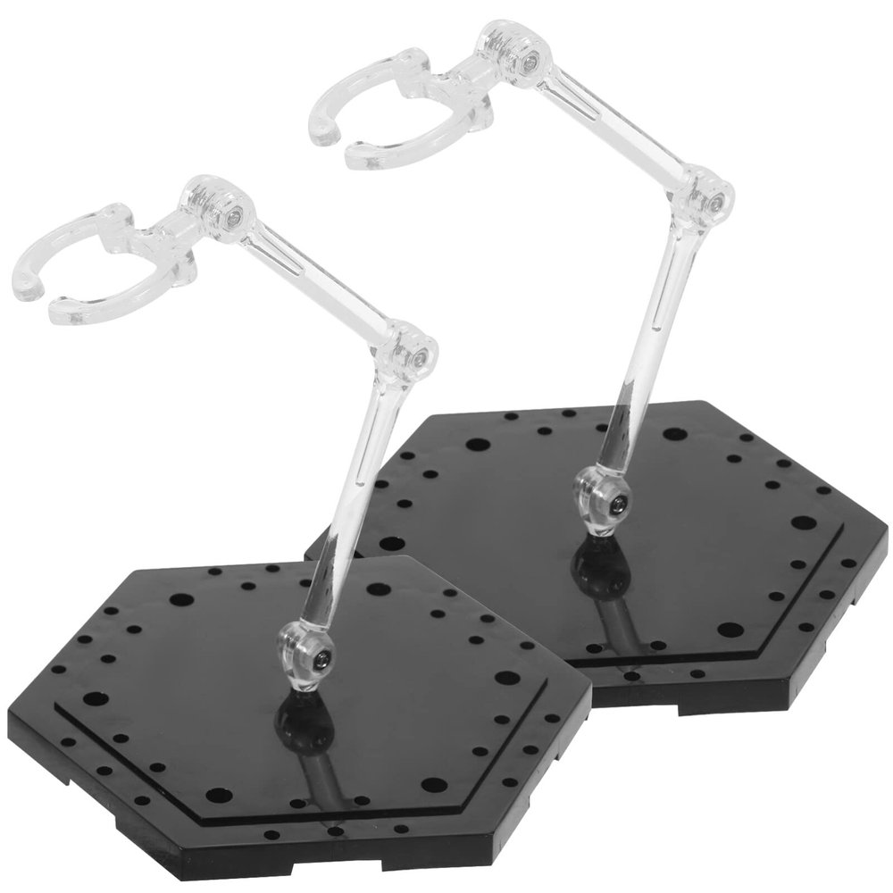 ibasenice 2pcs Adjustable Display Stands Figures Lightweight Model Figurine Holders Stable Base for Various Doll Poses for Collectors and Enthusiasts