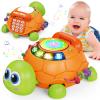 Baby Toys 6 to 12 Months, Musical Turtle Crawling Baby Toys for 12-18 Month, Early Learning Educational Toy with Light & Sound, Birthday Toy for Infant Toddler Boy Girl 7 8 9 10 11 month 1-2 Year Old view 1