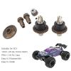 RC Car Motor Gear Kit, RC Car Motor Gear Kit Differential Drive Assembly for 16101 16102 16103 16201pro 1/16 RC Car view 4