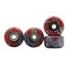 RACOFSB Fingerboard Wheels with Bearing CNC Lathed Swirl Color New Material (Red mix) view 1