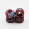 RACOFSB Fingerboard Wheels with Bearing CNC Lathed Swirl Color New Material (Red mix) view 4