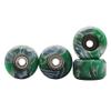 RACOFSB Fingerboard Wheels with Bearing CNC Lathed Swirl Color New Material (Green mix) view 1