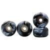 RACOFSB Fingerboard Wheels with Bearing CNC Lathed Swirl Color New Material (Black mix) view 1