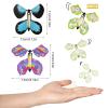 Chenkaiyang 20 Pcs Magic Flying Butterfly, Wind Up Butterfly Toy Rubber Band Powered Flying Butterflies Surprise Gift for Explosion Box Envelope Wedding Birthday Party (20 Classic Style) view 2