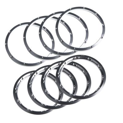 GTBRacing Metal Wheel Hub Rim Beadlock Pressing Rings for 1/5 RC Car HPI Baja 5B SS Upgrade Part (8pcs/Set) (Silver)