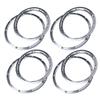 GTBRacing Metal Wheel Hub Rim Beadlock Pressing Rings for 1/5 RC Car HPI Baja 5B SS Upgrade Part (8pcs/Set) (Silver) view 2