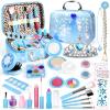 INNOCHEER Kids Makeup Kit for Girl Toys, Frozen Makeup Set for Girls, Real Washable Makeup Kit for Girls, Birthday Christmas Princess Gifts for Girls Kids Toddlers Age 3 4 5 6 7 8 9 10 11 12 Year Old view 1