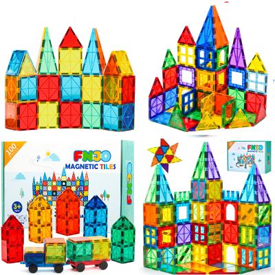 FNJO Magnetic Tiles, 110+100+64+52PCS