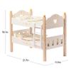 ROBOTIME Baby Doll Bunk Beds, Doll Cribs for 18 inch Dolls, Wooden Doll Beds Cribs fits American Girls (Wood, 2 Pcs Beds) view 2