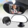 Baby Car Backseat Mirror, Rear View Facing Back Seat Mirror Kid Safety Rearview children Adjustable Rearview Wide Angle Convex Mirr-or for Infant Toddler Child Children Backseat passengers view 1