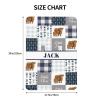 Personalized Baby Car Seat Canopy for Babies, Custom Name Car Seat Covers for Boys and Girls, Opening Minky Nursing Breastfeeding Cover for Infant, Carseat Canopies for Newborn (High Land Cow Blue) view 3