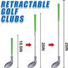 RCROKS Toddler Golf Clubs Set Adjustable, Upgraded Aluminium Alloy Shaft Kids Golf Toys Indoor & Outdoor Backyard Golf Game Toy Playset Gifts for Aged 2-6 Toddlers Kids Baby (Grey, M) view 2