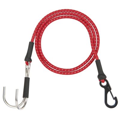 1/10 RC Crawler Kinetic Winch Strap 20 Inch Elastic Kinetic Winch Strap with Hook for 1/10 RC Crawler TRX4 SCX10 1/10 RC Crawler Accessories (1/10 RC Crawler Kinetic Winch Strap Red)