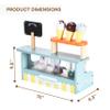 Childlike Behavior Ice Ceam Toy - Kids Ice Cream Playset - Multi Color Play Ice Cream Set for Kids -Educational Toy Set - Playset Toddler Ice Cream Toys - Scoop & Learn Ice Cream Cart view 3