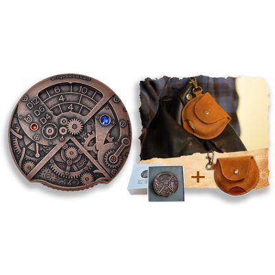 Unique Dice Roulette Dice Metal Dice Set Mechanical Dice Spinner DND Roller D&D Dice, Steampunk Dice Retro Dice Spinner Dice D20 All in One DND Dice D6, D8, D10, D12 for Dungeons and Dragons TRPG