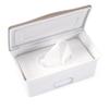 Ubbi Baby Wipes Dispenser with Weighted Plate and Secure Seal, Nursery and Baby Registry Essential to Keep Wipes Fresh, Taupe view 1