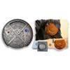 Unique Dice Roulette Dice Metal Dice Set Mechanical Dice Spinner DND Roller D&D Dice, Steampunk Dice Retro Dice Spinner Dice D20 All in One DND Dice D6, D8, D10, D12 for Dungeons and Dragons TRPG view 1