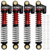 GLOBACT 52mm Oil Shocks for 1/24 Axial SCX24 Bronco/JLU CRC/Deadbolt/Gladiator /C10 Upgrade Accessories (Black Red) view 1