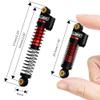 GLOBACT 52mm Oil Shocks for 1/24 Axial SCX24 Bronco/JLU CRC/Deadbolt/Gladiator /C10 Upgrade Accessories (Black Red) view 3