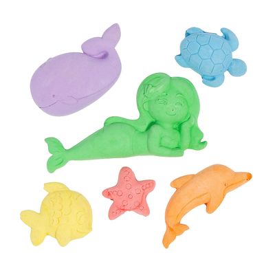 Fun Express Sea Animal-Shaped Sidewalk Chalk - 6 Pieces