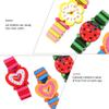 TOYANDONA Cartoon Watch Toy for Kids Creative Kids Wristwatch Educational Toy Bracelet Kid Watch Playthings for Early Learning and Cognitive Development 3.07X1.37X0.78In view 4