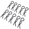 NHX RC Body Clips for 1/8 1/6 SCX6 Scale 10pc -Black view 1