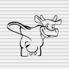 Cow Vinyl Decals Stickers for Walls Car Window Laptop Tumbler Kitchen Shop Store Cafe Bar Kids Nursery Room Decor Dairy Farmhouse Milk Bottle Canister Jug Silhouette YASVG17296 view 1
