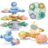 VETGI 3PCS Suction Cup Spinner Toy - Sensory & Fidget Bath Toys for 2-3 Year Olds, Boys & Girls - Ideal Gift for Toddlers, Spinning Tops. view 1