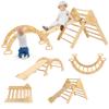 Houseables Pickler Set, Pikler Triangle Set, Pickler, Pikler Climber, Montessori Climber, Toddler Climbing Toys Indoor, Wooden Indoor Jungle Gym, Montessori Play Gym, Playground for Kids, Toddlers 1-3 view 1