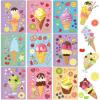 36 Sheets Ice Cream Stickers for Back to School Decoration Ice Cream Party Supplies Sticker Make Your Own Sticker Mix and Match DIY Summer Stickers for Kids Gift Teacher Rewards Art Party Favors view 1