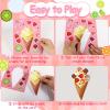 36 Sheets Ice Cream Stickers for Back to School Decoration Ice Cream Party Supplies Sticker Make Your Own Sticker Mix and Match DIY Summer Stickers for Kids Gift Teacher Rewards Art Party Favors view 3