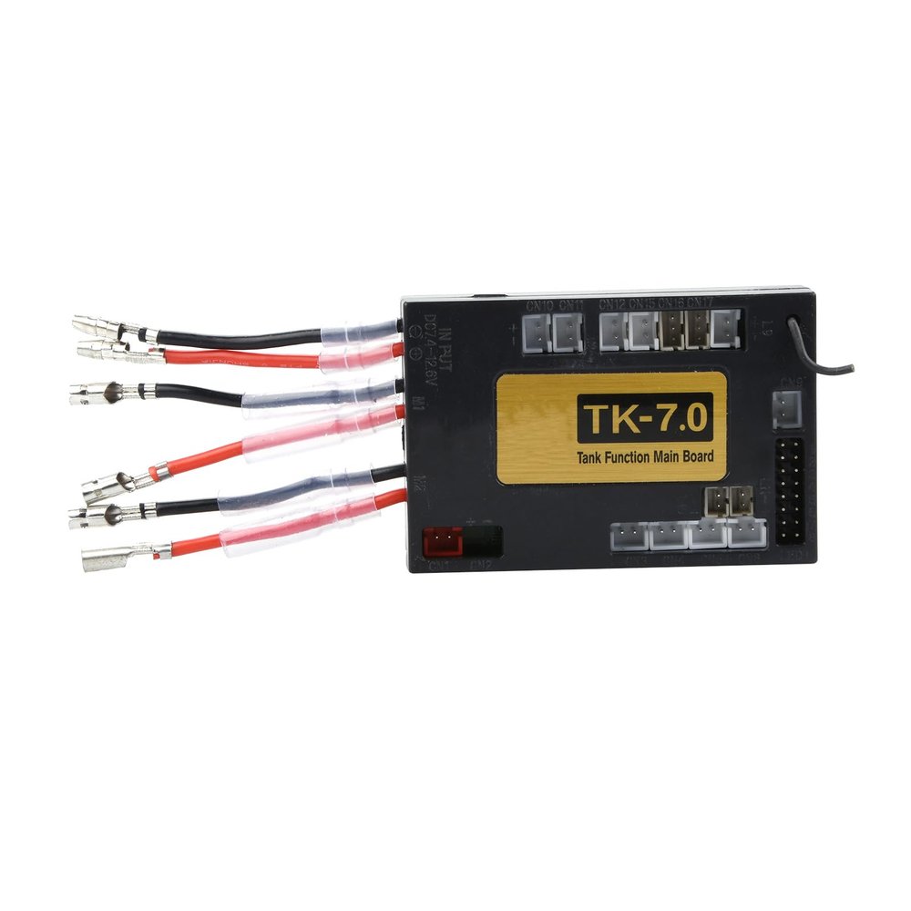 NATEFEMIN Replacement 2.4G Receiver Unit Board with Antenna for Rc Model Tank, RC Tank Receiver for Henglong 1/16 RC 3818 Tank Model