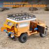 EAZYRC X FMS 1/10 Toyota Land Cruiser FJ40 RS with Licensed RC Truck Blue, All Terrain Waterproof 4WD 35T 550 Motor RC Crawler for Adult,2.4Ghz Remote Control, RS Version(Yellow) view 4