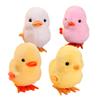 HawaStar Easter Wind-Up Plush Toys Fluffy Realistic Jumping Chicks & Ducks for Kids (Pack of 4) view 1