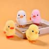 HawaStar Easter Wind-Up Plush Toys Fluffy Realistic Jumping Chicks & Ducks for Kids (Pack of 4) view 2