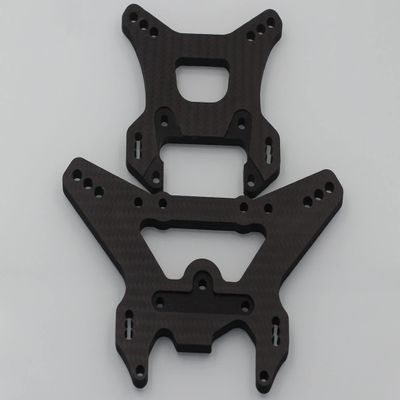 GTBRacing Front Rear 6mm Pure Carbon Fiber Shock Tower for RC Car 1/5 LOSI 5ive T Upgrade Part