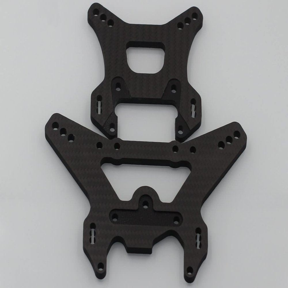 GTBRacing Front Rear 6mm Pure Carbon Fiber Shock Tower for RC Car 1/5 LOSI 5ive T Upgrade Part