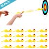 BUVUDI 30 Pieces Rubber Chicken Slingshot Rubber Chickens Flying Chicken Slingshot Flicken Chicken Game Finger Slingshot Chicken Toys Chicken Flingers Flinging Chickens for Party Favors Activity Gift view 4