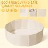 Ball Pit for Toddlers Babies Dogs Cats Iinfant Children, Foldable Ball Pits Play Tent, Crawl Playpen Ball Pool with Storage Bag, Surprise for Boys Girls Festival (Balls Not Included), Beige view 4