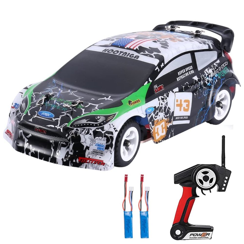 GoolRC WLtoys K989 RC Drift Car, 1:28 Scale 4WD 30KM/H High Speed Electric Drifting Car RTR with Metal Chassis and 2 Batteries for Adults