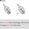 Chanmoo 2PCS 70117H Hot Glow Plugs No.3 N3 N4#3#4 Spark Nitro Engine Parts Replace OS for Traxxas Losi HPI Redcat HSP Himoto RC Car Truck Buggy (N3) view 3