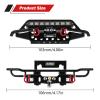 INJORA Front&Rear Tube Bumper Metal Bumper Set for TRX4M Bronco Upgrade 1/18 RC Crawler view 2